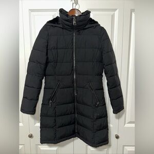 Andrew Marc Stretch Ladies Long Parka Detachable Hood Jacket S